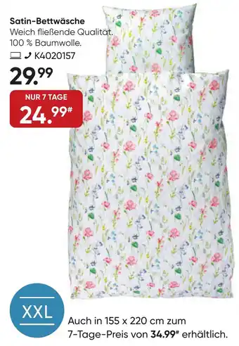Galeria Satin-Bettwäsche Angebot