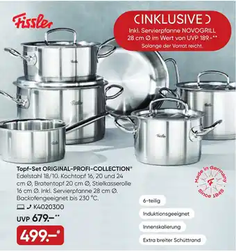 Galeria Fissler Topf-Set ORIGINAL-PROFI-COLLECTION Angebot