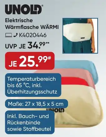 Galeria UNOLD Elektrische Wärmflasche WÄRMI Angebot