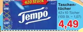 Jawoll Tempo Taschentücher 42x10 Tücher Angebot