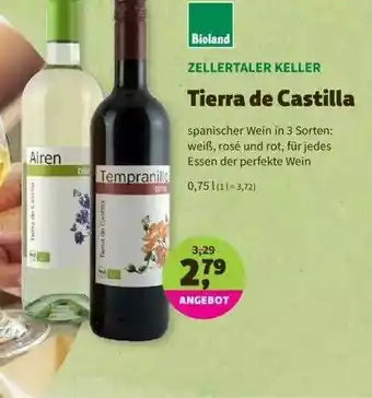 Denns BioMarkt Zellertaler Keller Tierra De Castilla Angebot