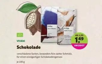 Denns BioMarkt Vivani Shokolade Angebot