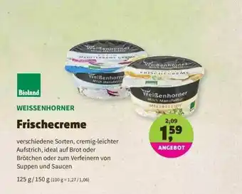 Denns BioMarkt Bioland Weissenhorner Frischecreme Angebot