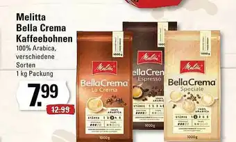 Edeka Melitta Bella Crema Kaffeebohnen Angebot