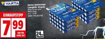 Elli Markt Varta Batterien Longlife Power 24er Packung Angebot