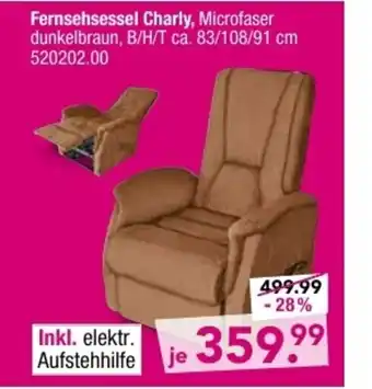 Möbel Boss Fernsehsessel Charly Angebot