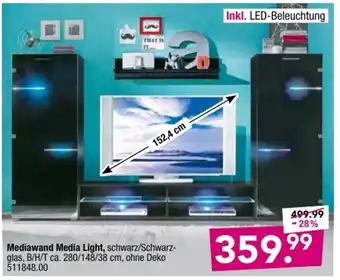 Möbel Boss Mediawand Media Light Angebot