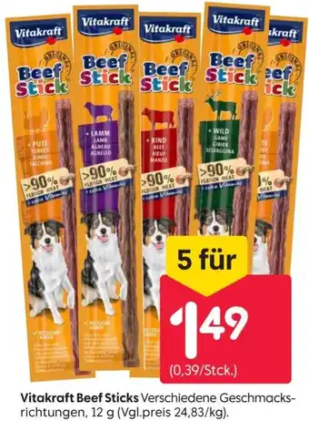 Rusta Vitakraft Beef Sticks 12 g Angebot