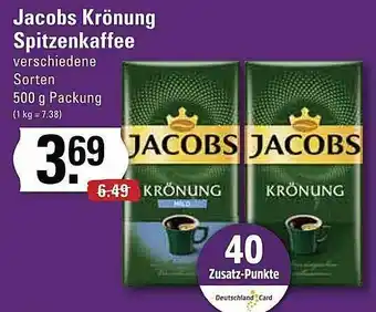 Edeka Jacobs Krönung Spitzenkaffee Angebot