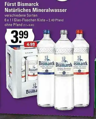 Edeka Fürst Bismarck Natürliches Mineralwasser Angebot