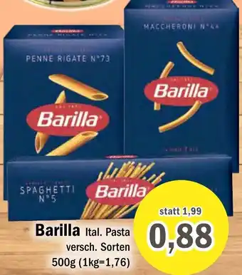 Aktiv Irma Barilla Ital. Pasta 500 g Angebot