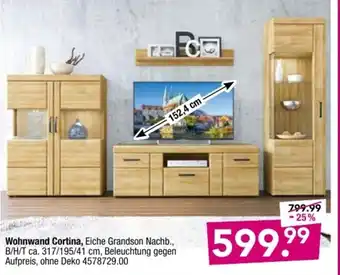 Möbel Boss Wohnwand Cortina Angebot