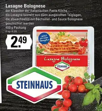 Edeka Lasagne Bolognese Steinhaus Angebot