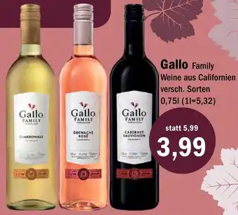 Aktiv Irma Gallo Family Weine 0,75 L Angebot