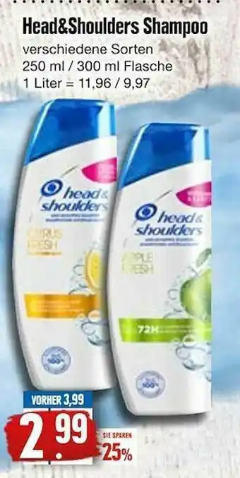 Edeka Frischemarkt Head&shoulders Shampoo Angebot