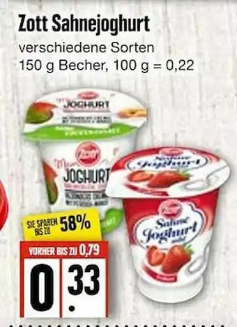 Edeka Frischemarkt Zott Sahnejoghurt Angebot