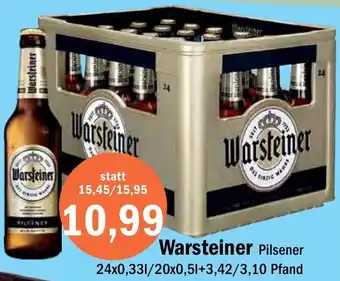 Aktiv Irma Warsteiner Pilsener 24x0,33/20x0,5 L Angebot