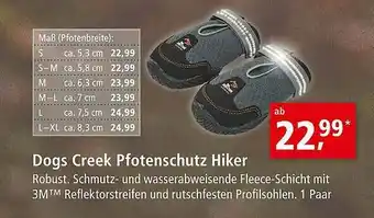 Fressnapf Dogs Creek Pfotenschutz Hiker Angebot