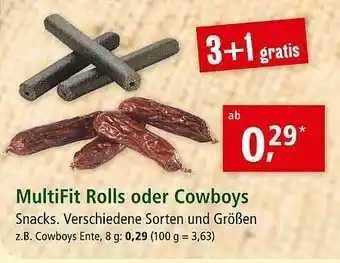 Fressnapf Multifit Rolls Oder Cowboys Angebot