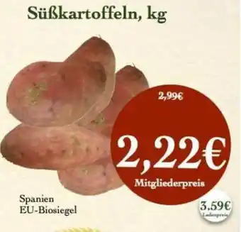 LPG Biomarkt Süßkartoffeln Angebot