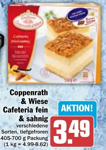 Hit Coppenrath & Wiese Cafeteria fein & sahnig 405-700 g Packung Angebot