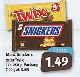 Markant Mars, Snickers Oder Twix Angebot