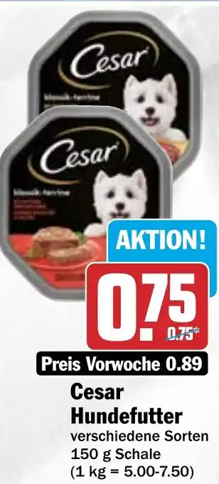 Hit Cesar Hundefutter 150 g Schale Angebot