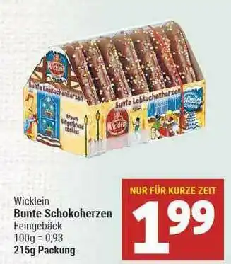 Marktkauf Wicklein Bunte Schokoherzen Angebot