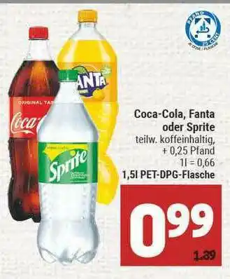 Marktkauf Coca-cola, Fanta, Sprite Angebot