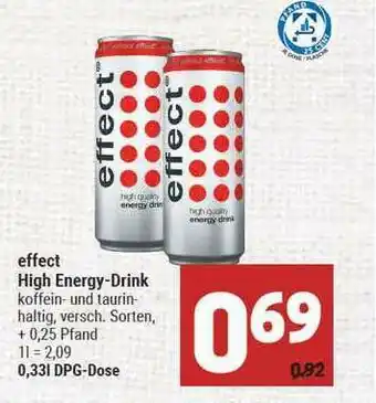 Marktkauf Effect High Energy Drink Angebot