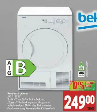 Marktkauf Beko Kondenstrockner Dc 7130n Angebot