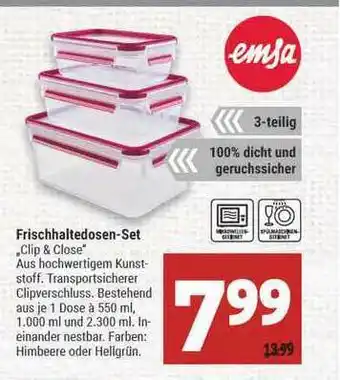 Marktkauf Frischhaltedosen-set „clip & Close” Emsa Angebot