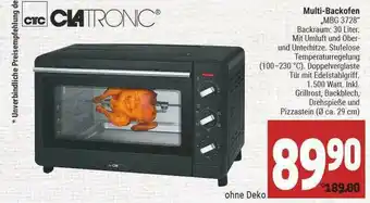 Marktkauf Clatronic Multi-backofen Mbg3728 Angebot