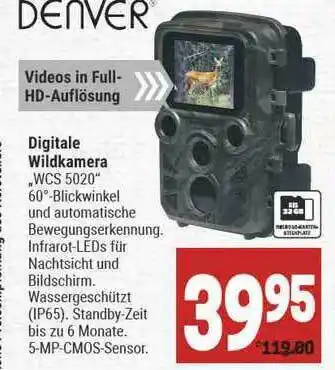 Marktkauf Denver Digitale Wildkamera Wcs 5020 Angebot