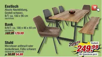 Poco Esstisch, Bank, Stuhl Angebot