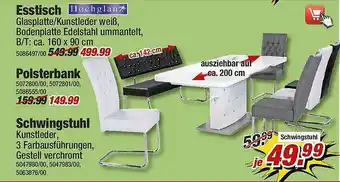 Poco Esstisch, Polsterbank, Schwingstuhl Angebot