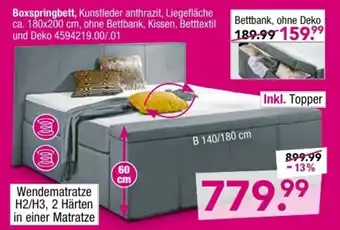 Möbel Boss Boxspringbett Angebot