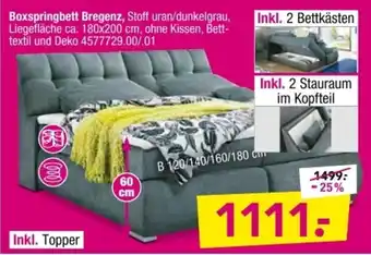 Möbel Boss Boxspringbett Bregenz Angebot