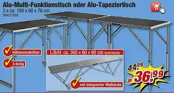 Poco Alu-multi-funktionstisch Oder Alu-tapeziertisch Angebot