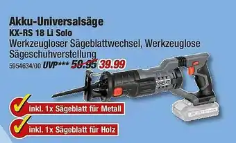 Poco Akku-universalsäge Angebot