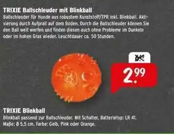 Raiffeisen Markt Trixie Ballschleuder Mit Blinkball Angebot