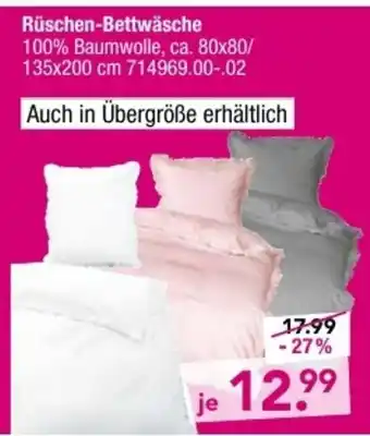 Möbel Boss Rüschen Bettwäsche Angebot