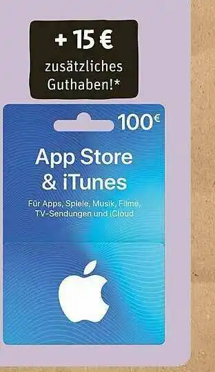 REWE App Store & Itunes 100€ Angebot