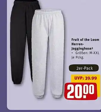 REWE Fruit Of The Loom Herren-jogginghose Angebot