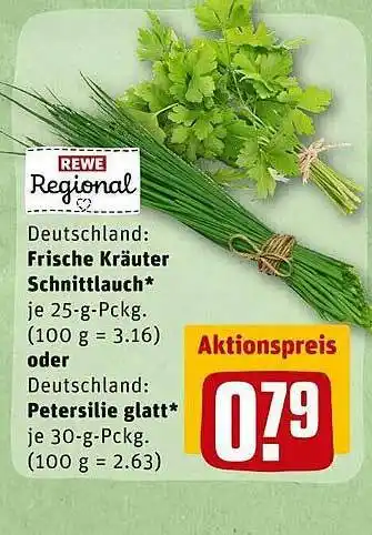 REWE Frische Kräuter Schnittlauch Oder Petersilie Glatt Angebot