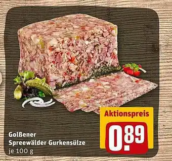 REWE Golßener Spreewälder Gurkensülze Angebot