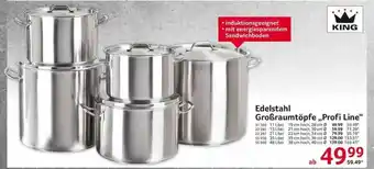 Selgros King Edelstahl Großraumtöpfe „profi Line” Angebot