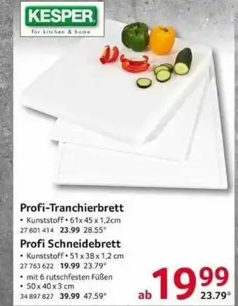 Selgros Kesper Profi-tranchierbrett Oder Profi Schneidebrett Angebot