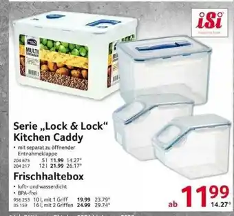 Selgros Isi Serie „lock & Lock” Kitchen Caddy Oder Frischhaltebox Angebot