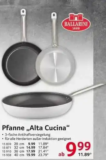 Selgros Ballarini Pfanne „alta Cucina” Angebot